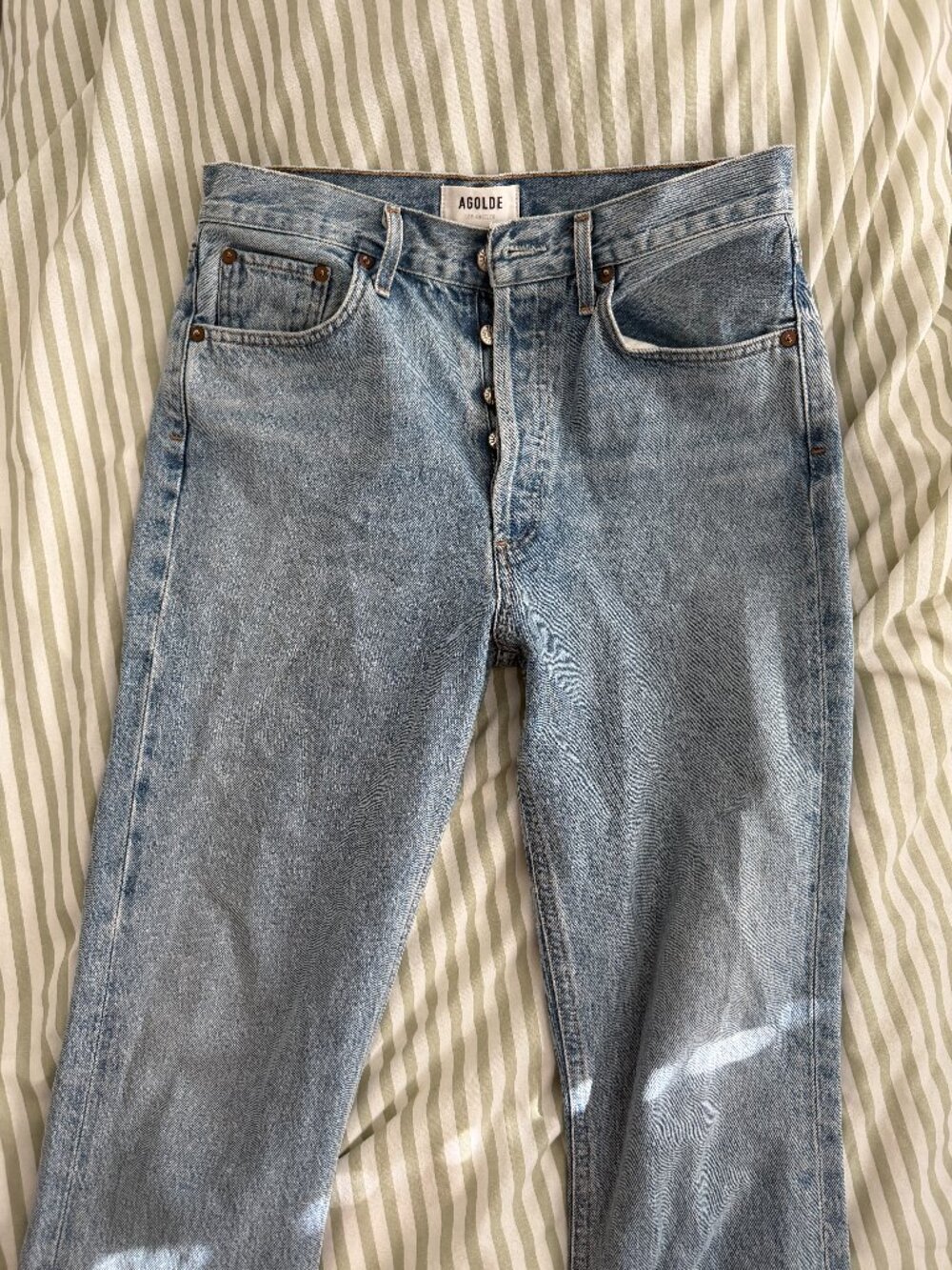 AGOLDE Riley High Rise Straight Crop Jeans Size 28